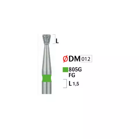 Həkimlər üçün almaz başlıqlı bor (805 G FG 012)