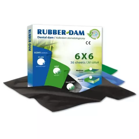 Cerkamed 6x6 Rubber Dam - 36 Ədəd Dental dam