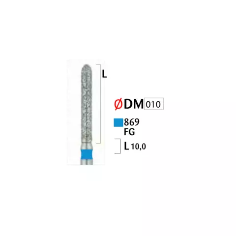 Həkimlər üçün almaz başlıqlı bor (869 FG 010)