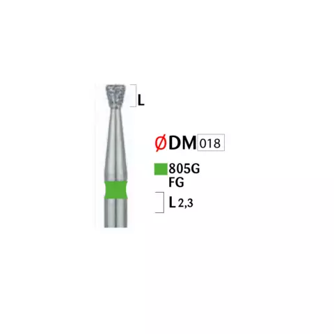 Həkimlər üçün almaz başlıqlı bor (805 G FG 018)