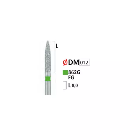 Həkimlər üçün almaz başlıqlı bor (862 G FG 012)