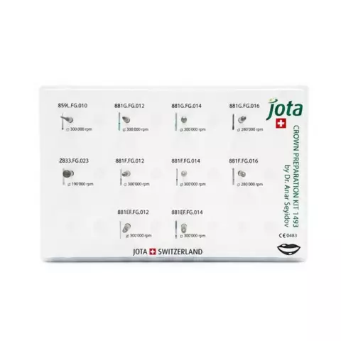 Jota Crown Preparation Kit 1493 – Dr. Anar Seyidov Qapaq Bor Dəsti
